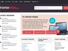 Tablet Screenshot of pcrepairfinder.co.uk